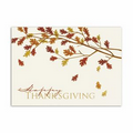 Colors of Fall Thanksgiving Card - Gold Lined Ecru Envelope